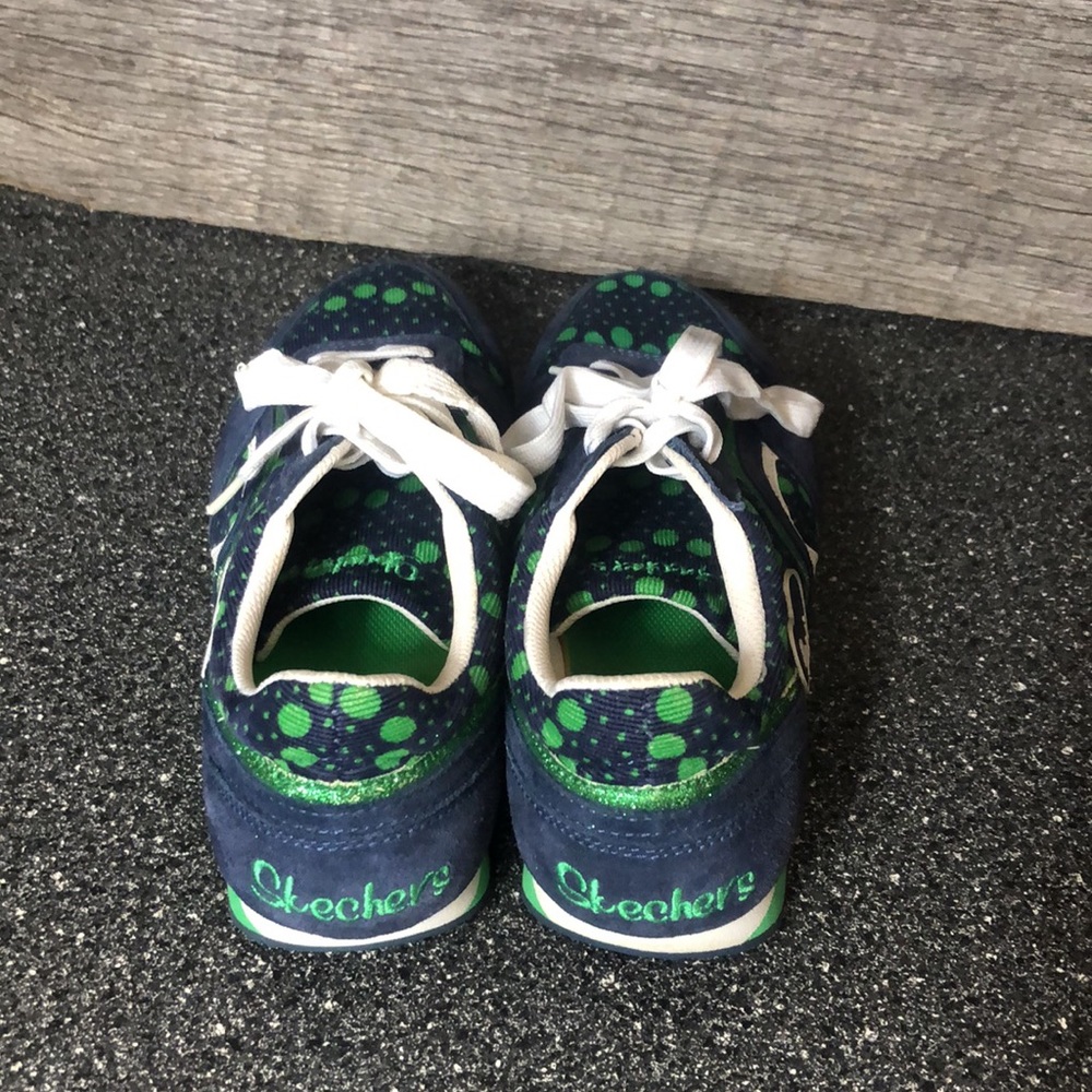 Sketchers green poke a dotted Cali shoes womens size 8.5 - Picture 4 of 5